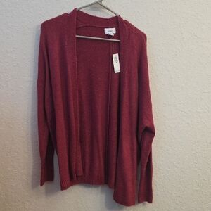 Women's Dark Pink Cardigan Sweater